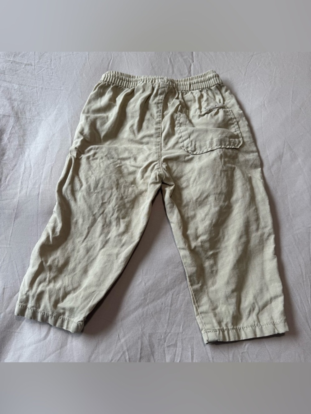 Zara Linen Draw String Pants - 12-18 Mo - Picture 7 of 9